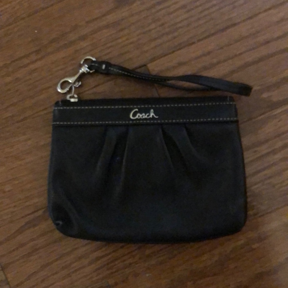 Coach leather wristlet